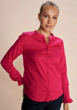 Mattie Bluse mit Stehkragen von Mos Mosh - Kirsch Fashion