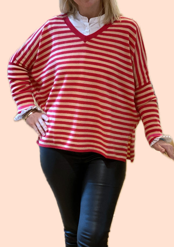 Poncho-Pullover Janet mit V-Ausschnitt von Absolut Cashmere - Kirsch Fashion